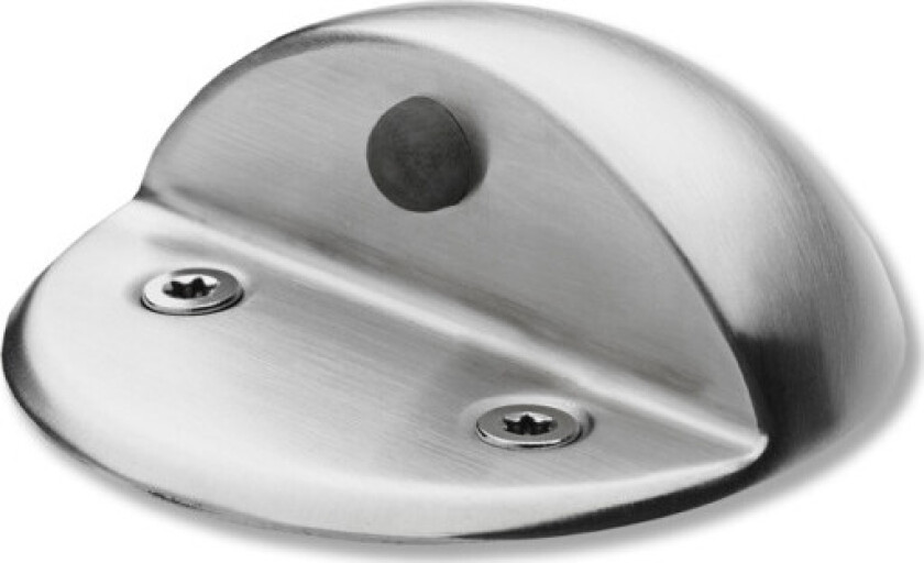 7608 Line18 Turtle dørstopper, ø80 x 30 mm, børstet rustfritt stål