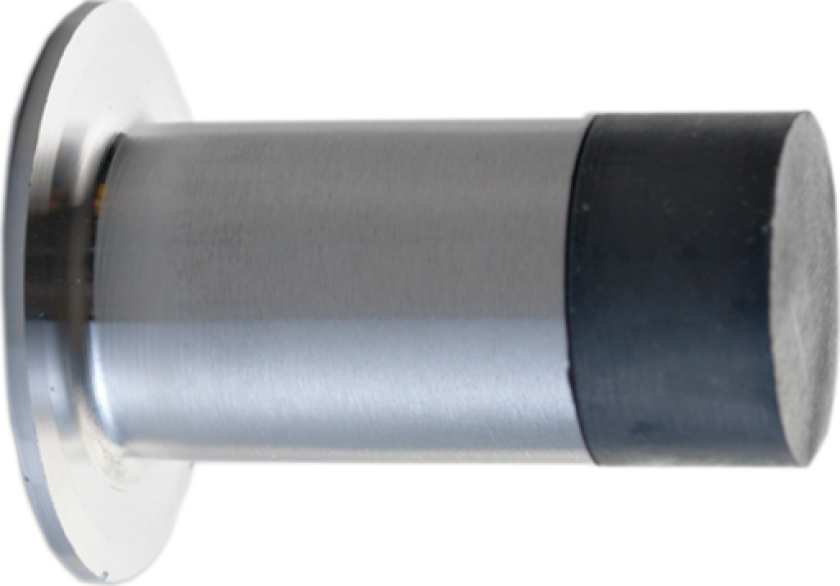 7604 Line18 dørstopper, ø19 x 77 mm, børstet rustfritt stål