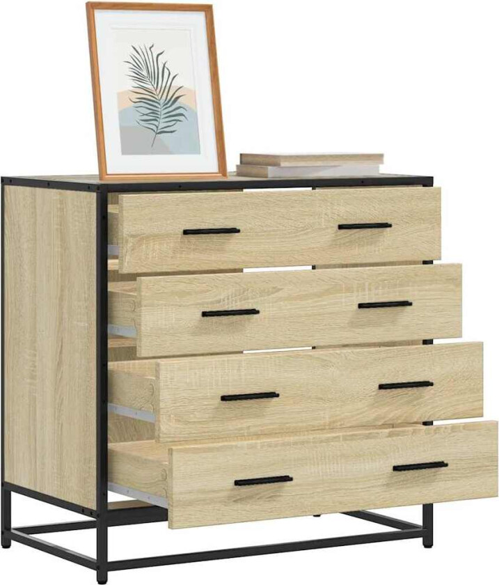 Kommode sonoma eik 70x41x70 cm konstruert tre
