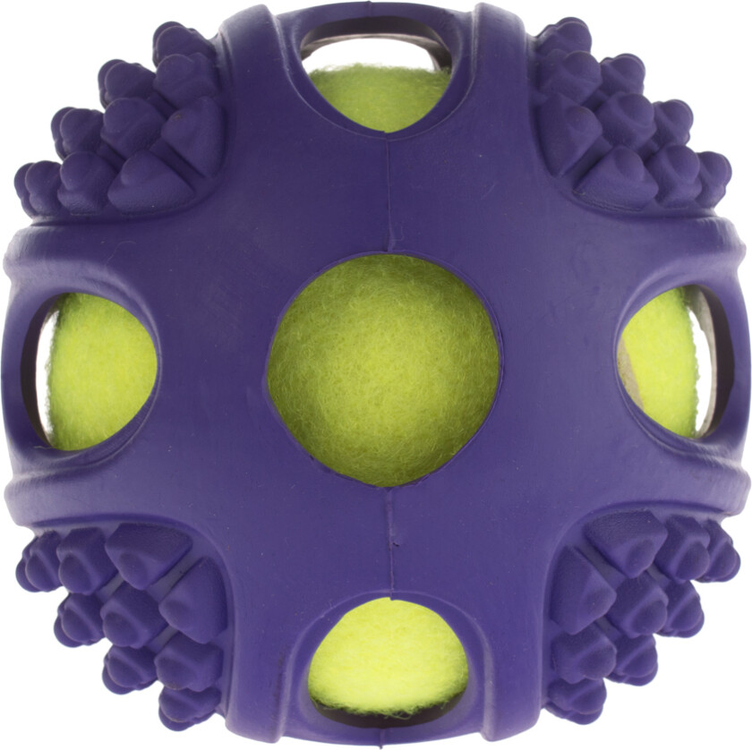 Bilde av Hundeleketøy Gummi-Tennisball 2in1 - 1 stk Ø 10 cm