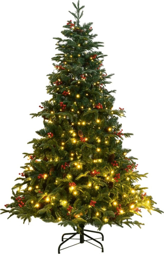 Kunstig hengslet juletre 300 LED 180 cm