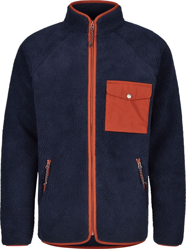 VARDAG PILE FLEECE M NAVY-AUTUMN LEAF