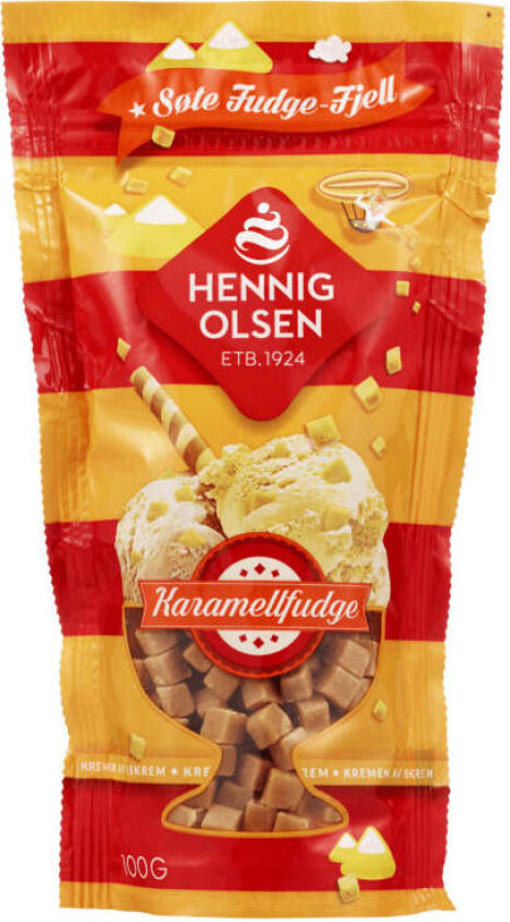 Strøssel Karamelfudge 100g Hennig-Olsen