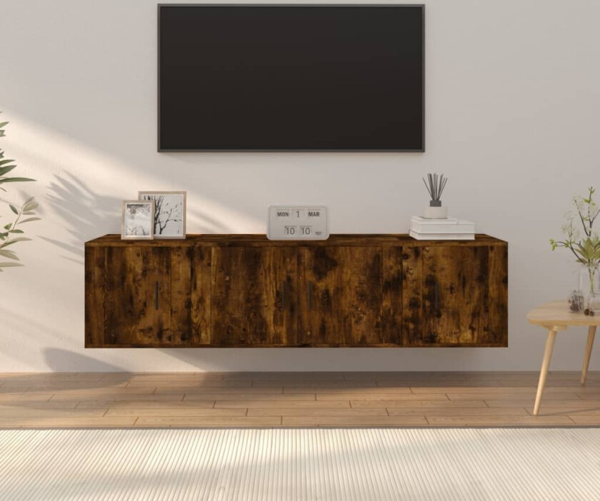 TV-skapsett 3 deler røkt eik konstruert tre