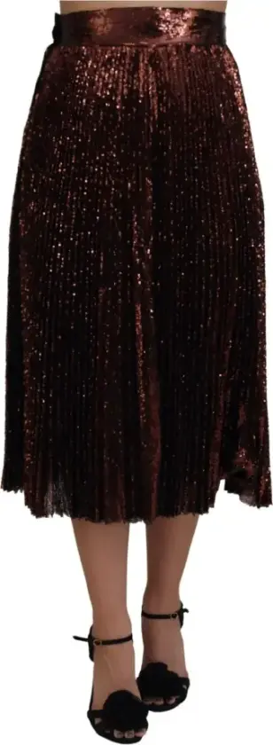 Dame, Skjørt, Brun, M