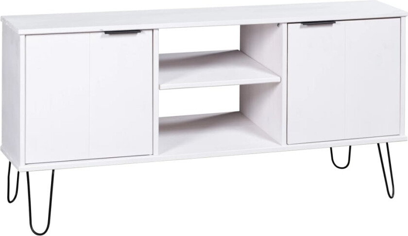 TV-benk New York hvit heltre furu