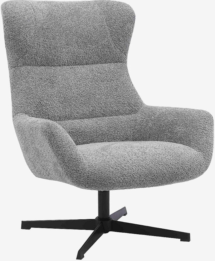 Loungestol med svingfunksjon Bescia, Grå