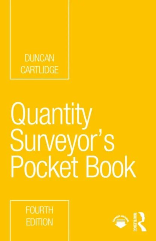 Quantity Surveyor's Pocket Book av Duncan (Construction Procurement Consul Cartlidge