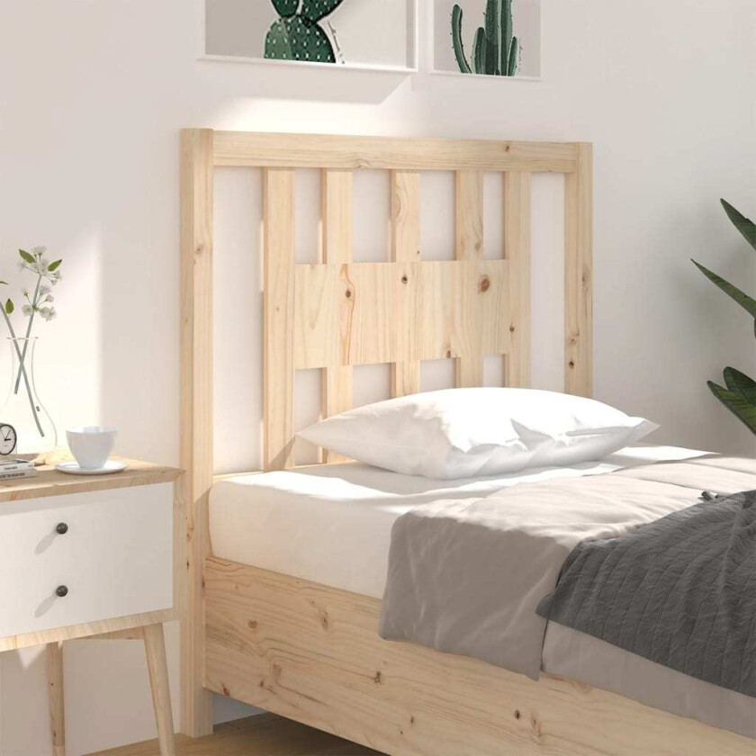 Sengegavl 106x4x100 cm heltre furu