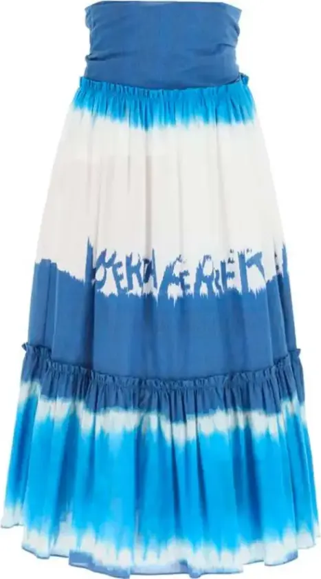 Alberta Ferretti, Dame, Skjørt, Blå, M
