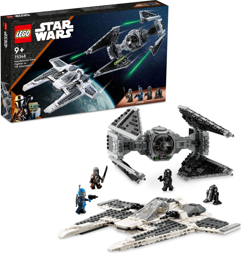 Lego Star Wars - Mandaloriansk Fang-Stjernejager Mot Tie Interceptor 75348