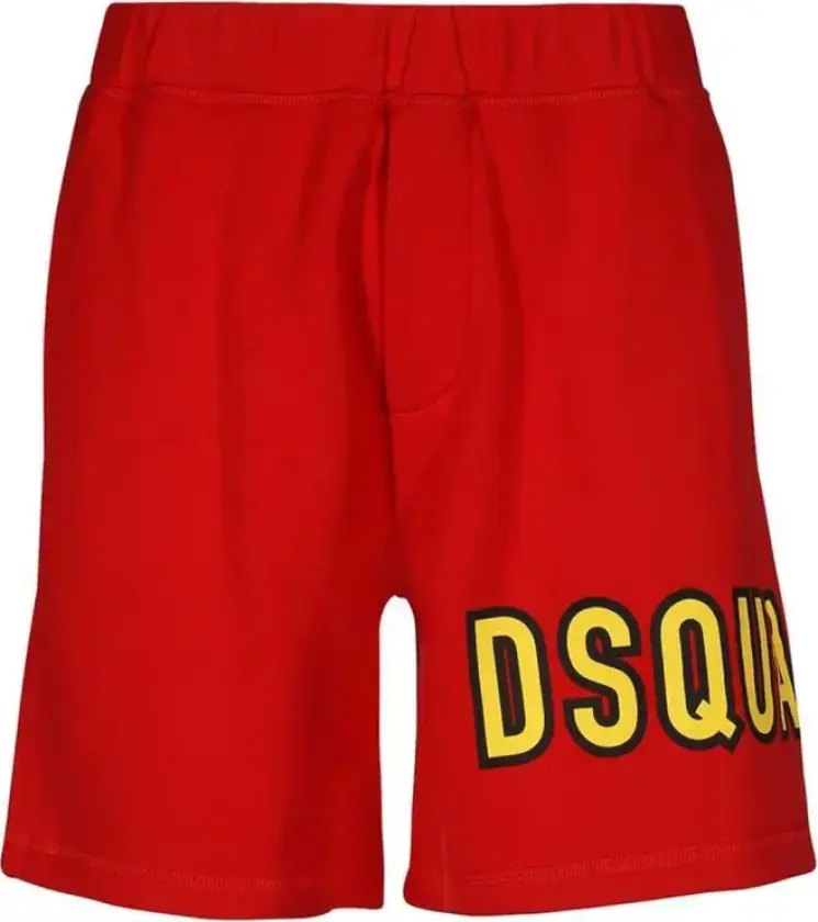 Herre, Shorts, Rød, L