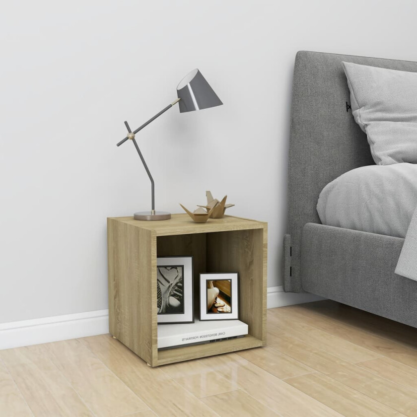 TV-benk sonoma eik 37x35x37 cm sponplate