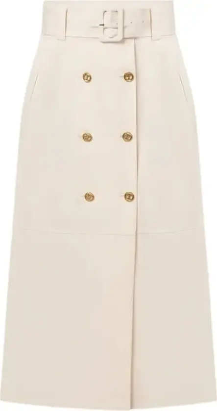Dame, Skjørt, Beige, S