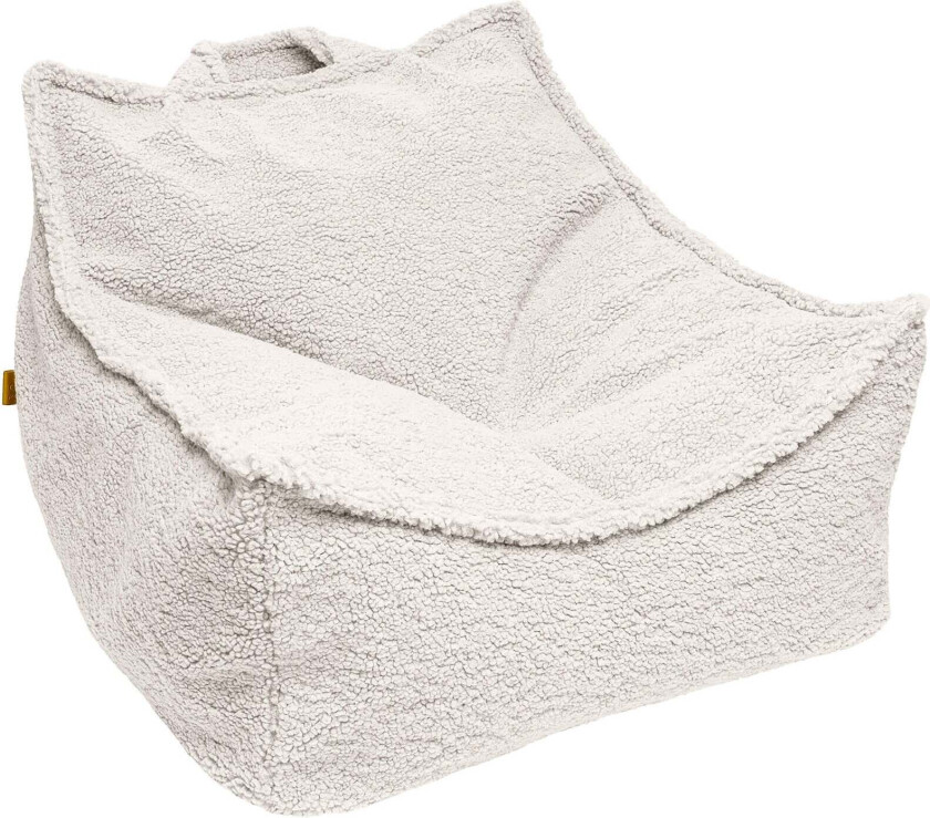 Meowbaby Bearly Saccosekk, Cream - Sittemøbler - Polyester