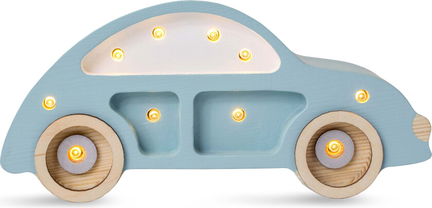 Mini Lampe Bil, Retro Blue - Nattlamper - Tre