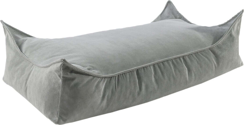 Meowbaby Puff Rektangulært Slimcord, Grå - Sittemøbler - Polyester