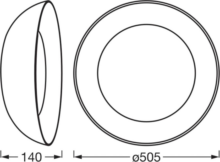 LED-taklampe Orbis Alva, svart, metall