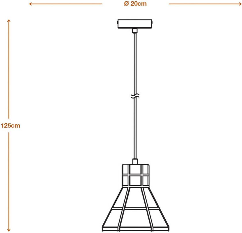 Concrete Bim hengelampe, betong, mørkegrå