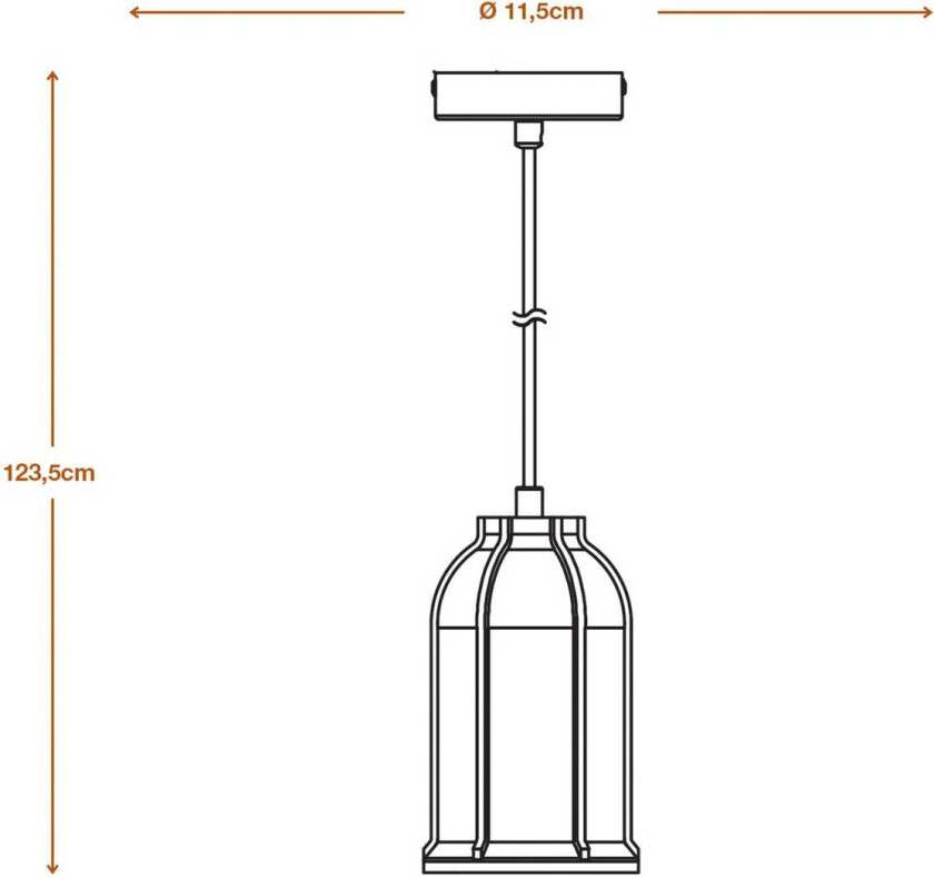 Concrete Simes hengelampe, betong, mørkegrå