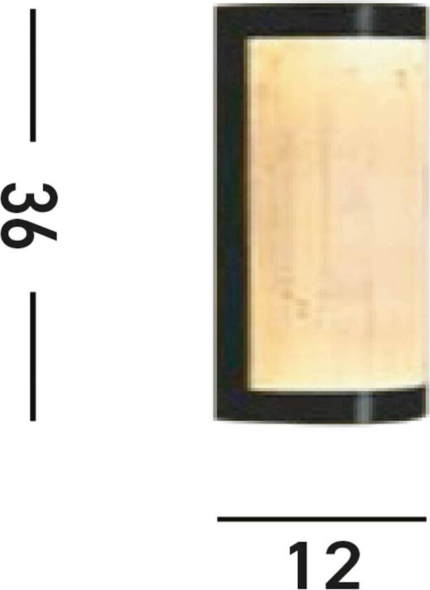 LED-vegglampe Nile, høyde 36 cm, svart, stål, IP44