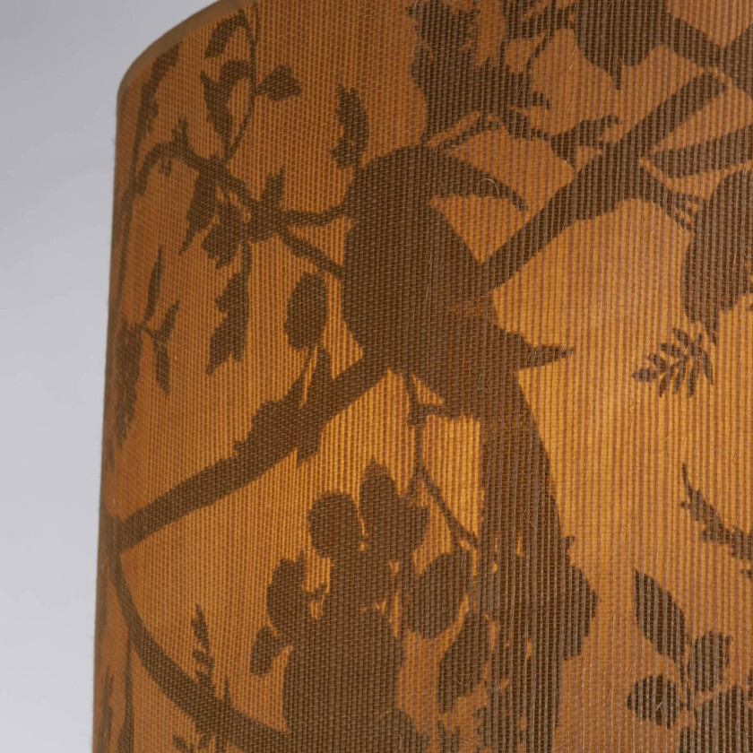 Isla hengelampe, Ø 45 cm, brun, beige, bambus, stål