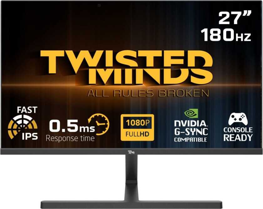 Blaze Series Flat 27" FHD - 180HZ 0.5 MS Fast IPS HDMI 2.1 Gaming Monitor Black