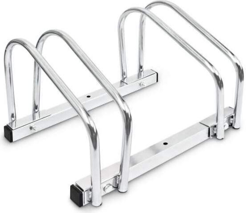 Sykkelstativ 2 sykler for gulv og vegg