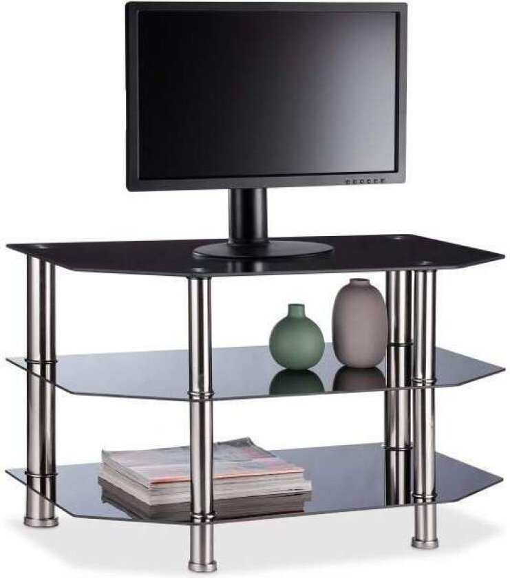 TV-bord Sort Glass