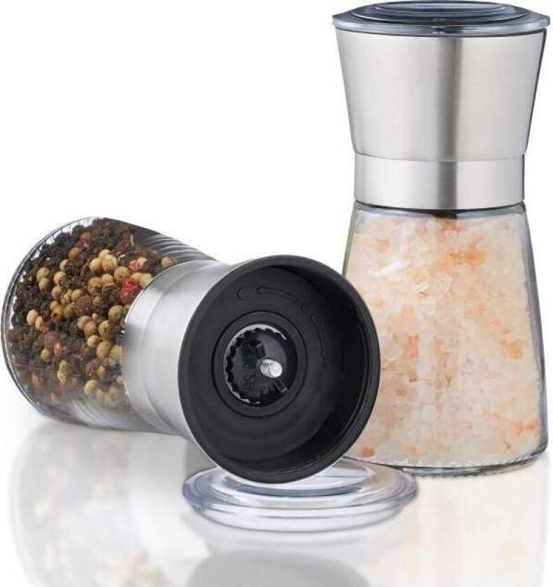 Glass salt- og pepperkvern