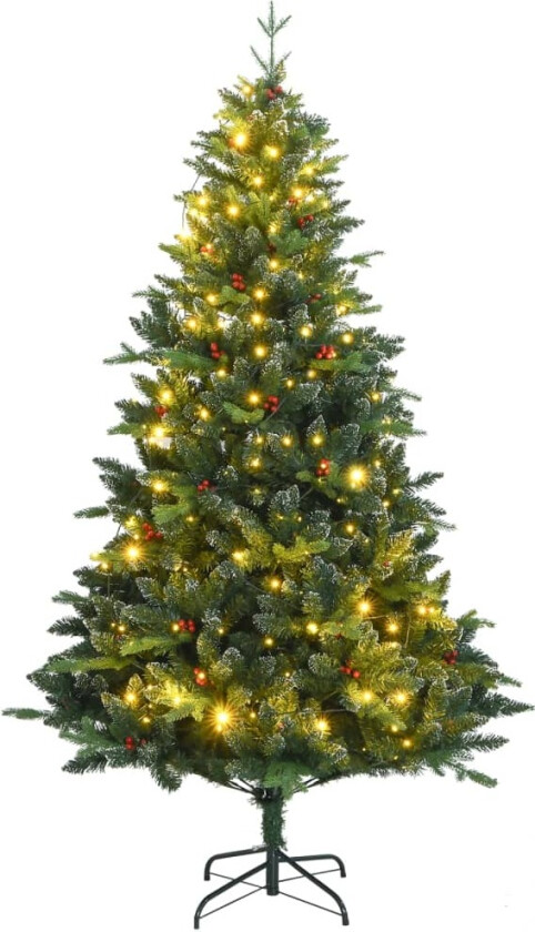 Kunstig hengslet juletre 300 LED 210 cm