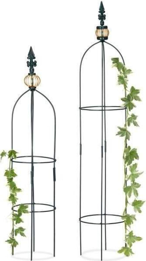 Trellis obelisk sett med to