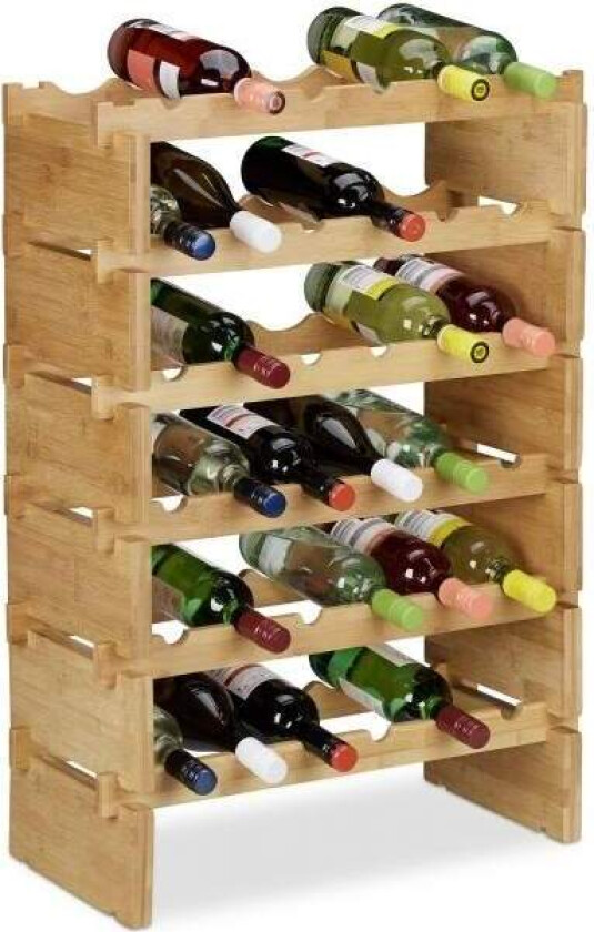 Stablebar vinstativ i bambus