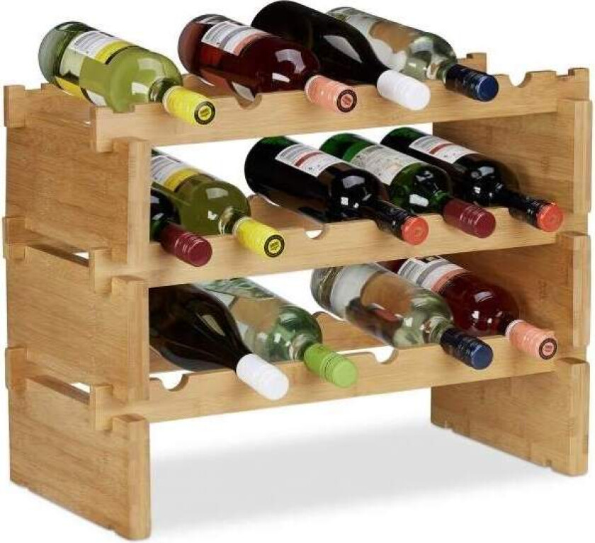 Stablebar vinstativ i bambus
