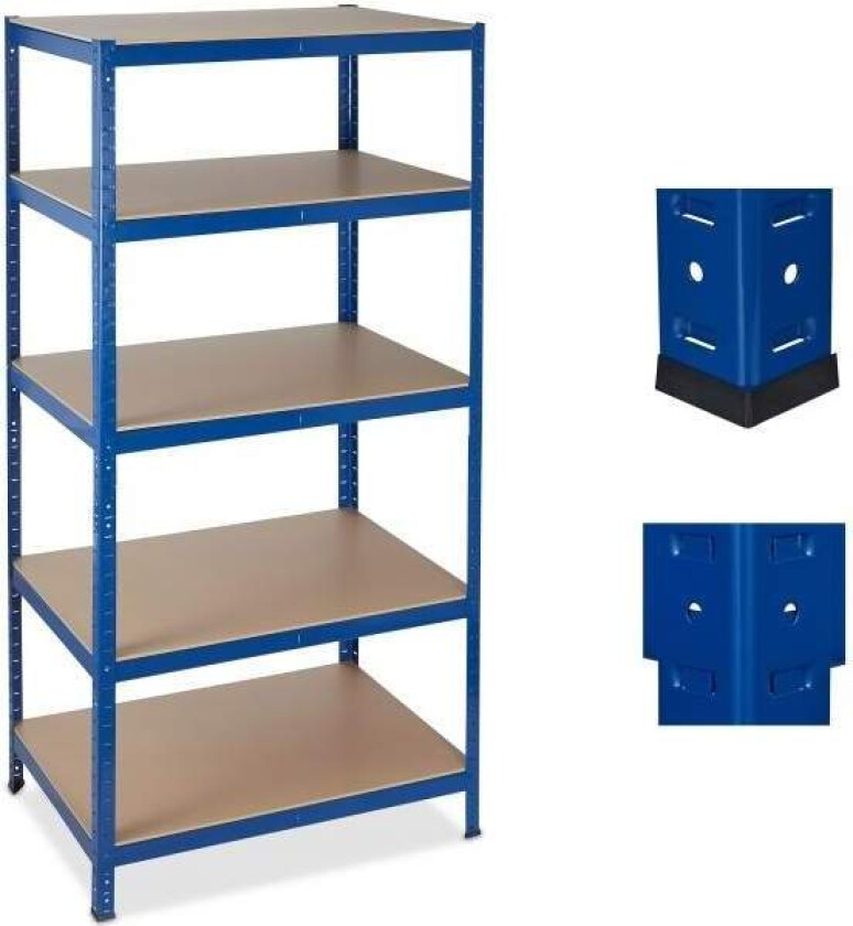 Oppbevaringshylle 180x90x60 blå