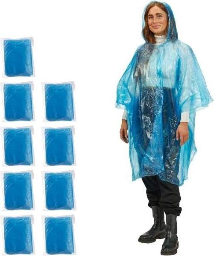 Bilde av Engangs poncho sett med 10 stk