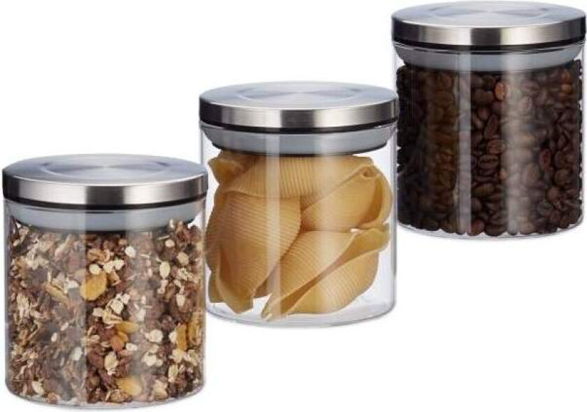 3 oppbevaringsglass 380 ml
