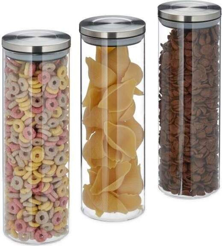 Oppbevaringsglass 3 stk. 1800 ml