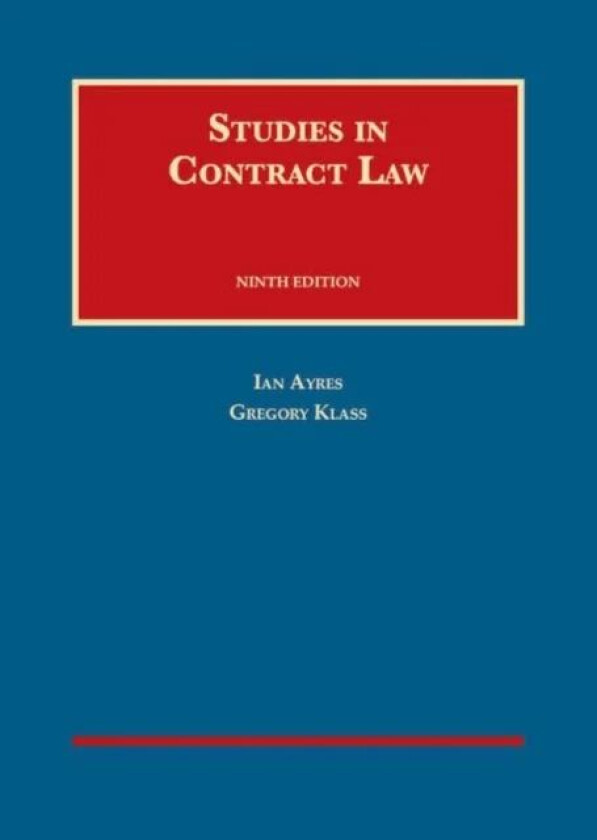 Studies in Contract Law av Ian Ayres, Gregory M. Klass