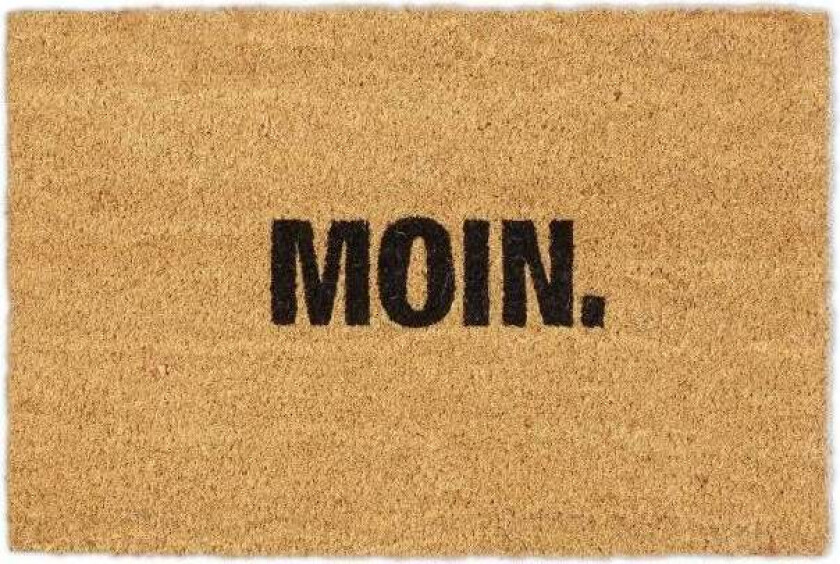 Dørmatte i kokos "Moin."
