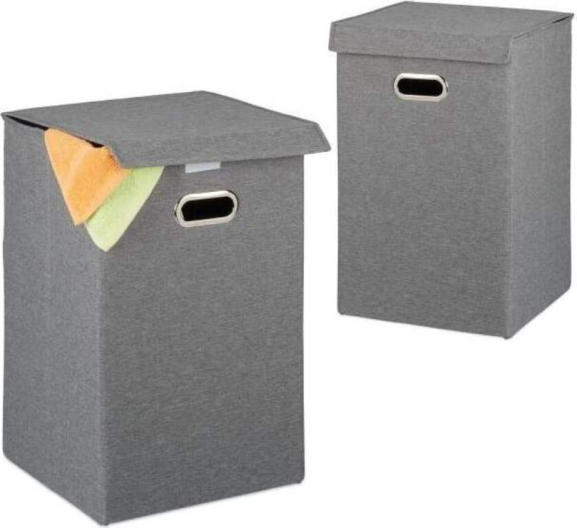 Skittentøyskurv sett med 2 sammenleggbare