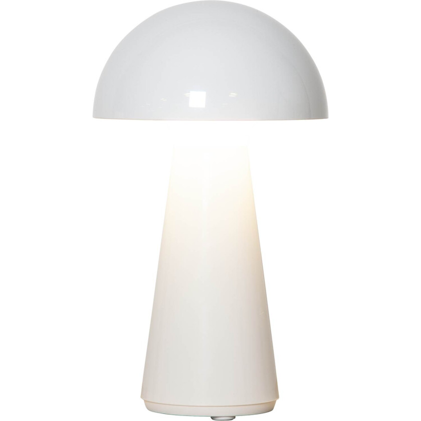 Mushroom Bordlampe Hvit oppladbar 3-trinns funksjon