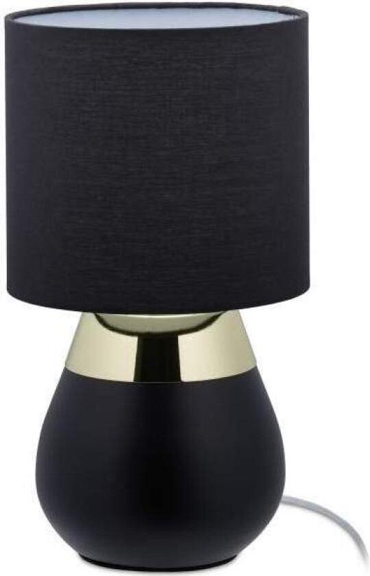 Nattlampe med berøringsfunksjon sort