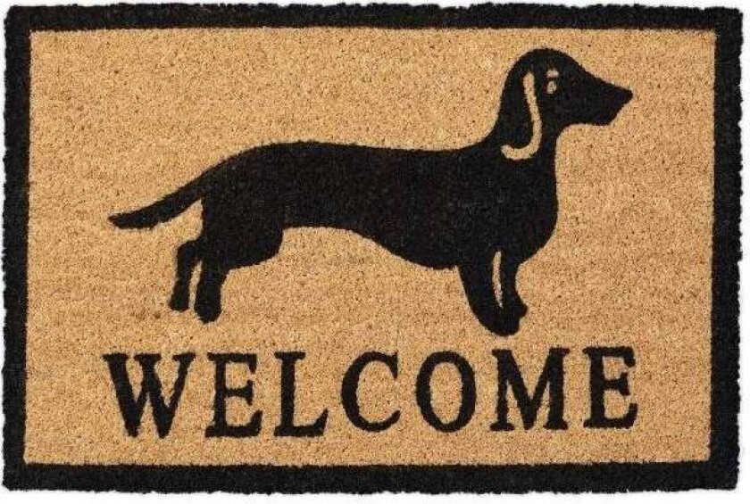 Dørmatte kokosfiber dachshund