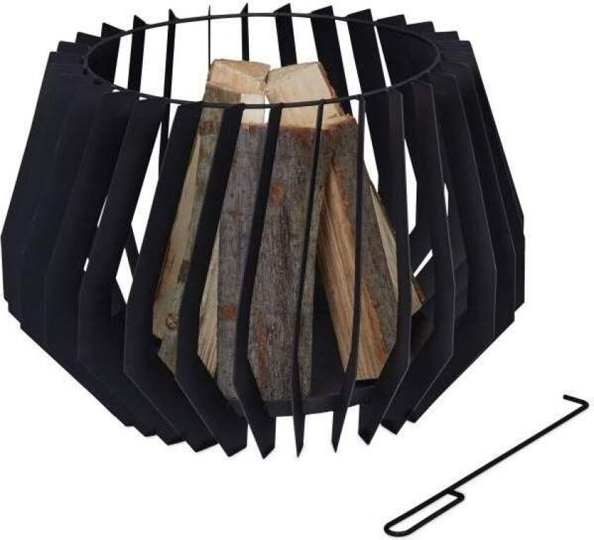 Bålkurv med branngaffel