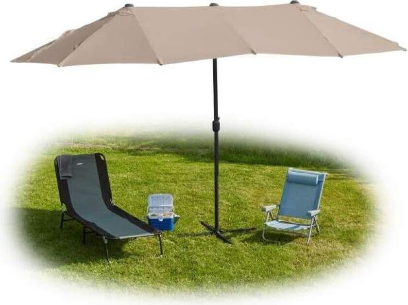 Dobbel parasoll 460 x 270 cm