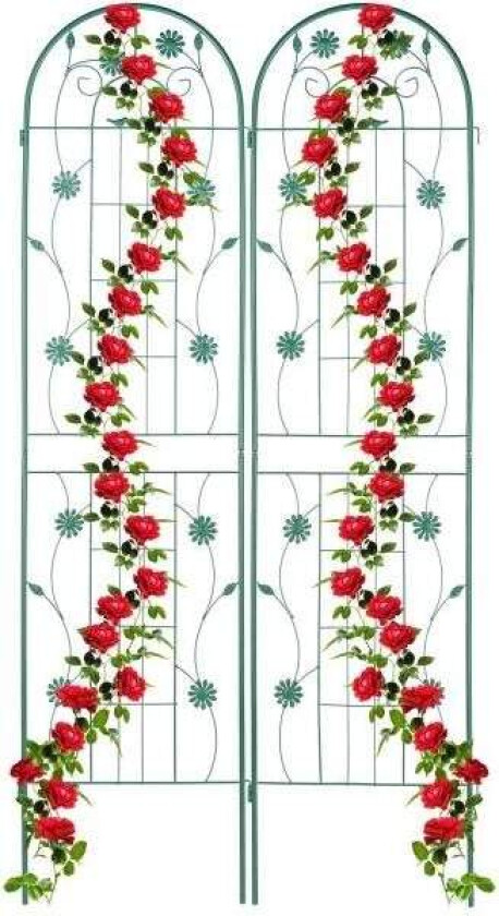 Trellis 200 cm sett med 2 grønne