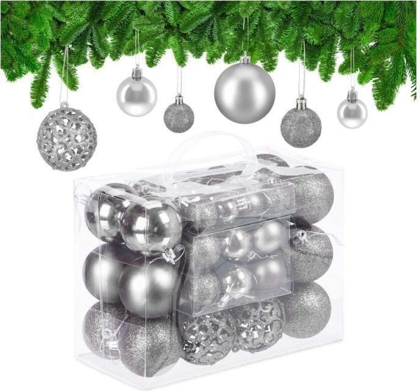 Juletrekuler i sett med 50 stk