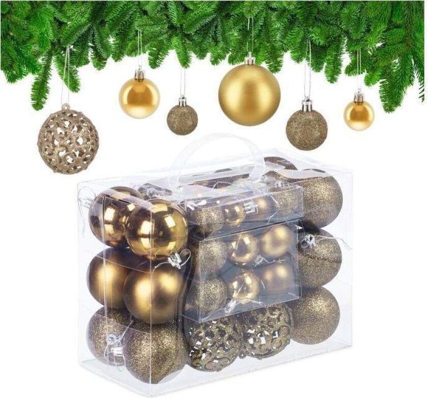 Juletrekuler i sett med 50 stk