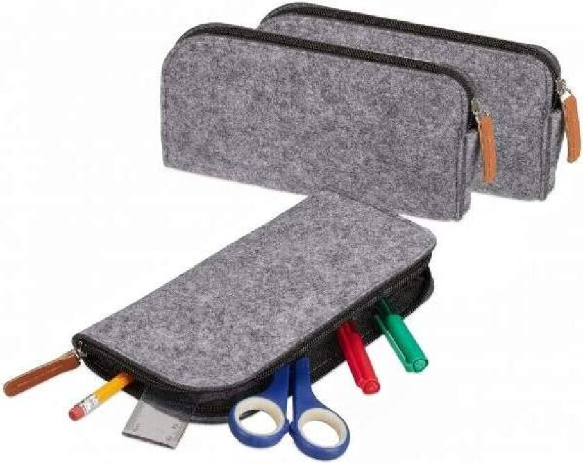 Penal i filt, sett med 3 stk